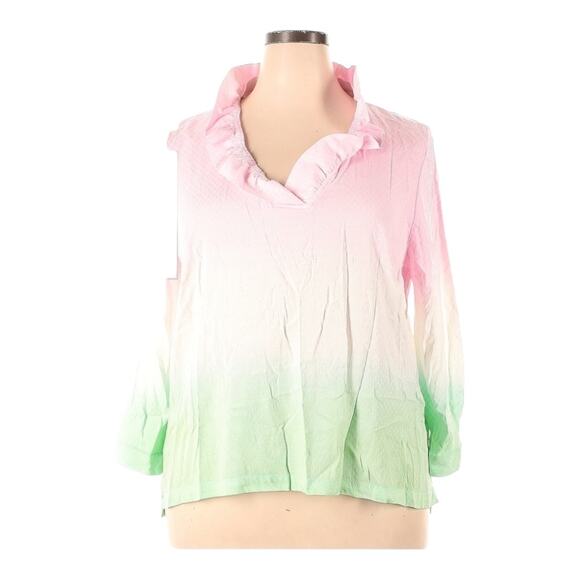 Crown & Ivy Ice Cream Color Blouse Size 3X - Picture 2 of 9